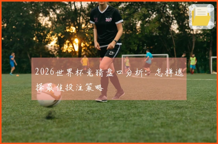 2026世界杯竞猜盘口分析：怎样选择最佳投注策略