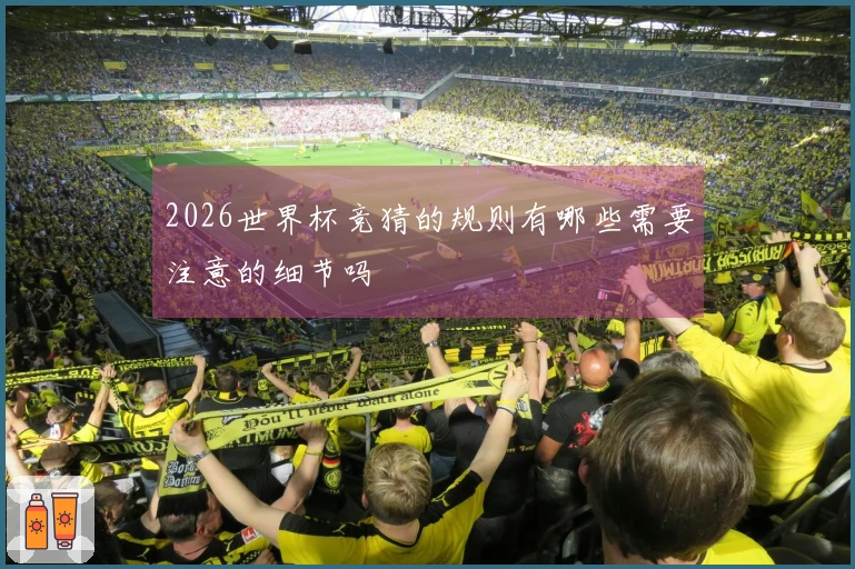 2026世界杯竞猜的规则有哪些需要注意的细节吗